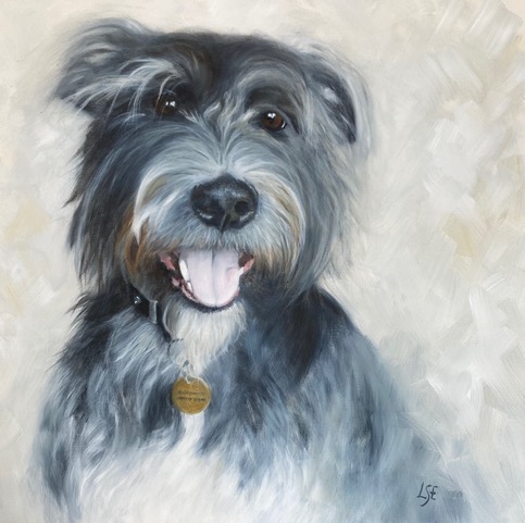 Dog portrait by Linda Edward