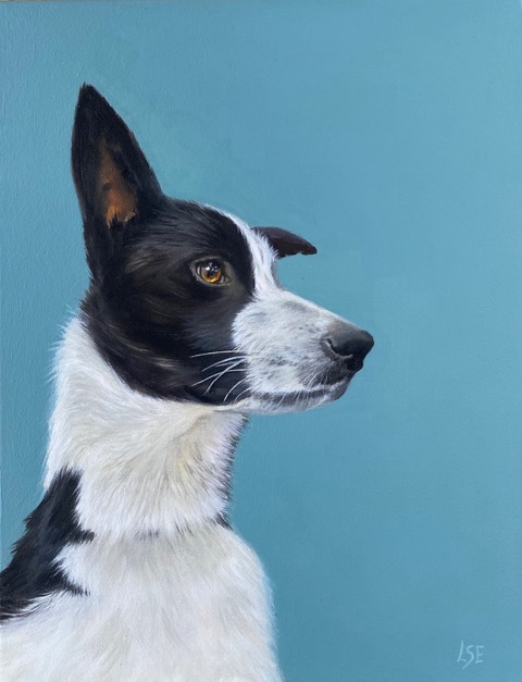 Terrier portrait by Linda Edward